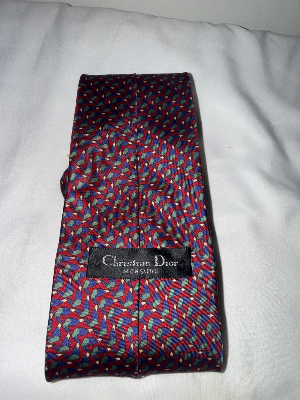 Dior Multicolor Geometric Pattern Men's Tie